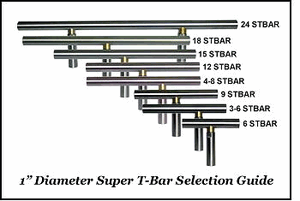 Best Wood Tools 1” Super T-Bar Tool Rest Bars