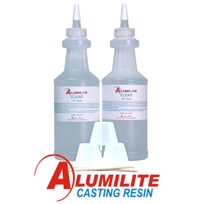 Alumilite White Amazing Casting Resin [1 Gal A + 1 Gal B (2 Gallons) Two-Part Liquid Urethane Kit] Best for Making Arts and Crafts, Jewelry, Decorativ