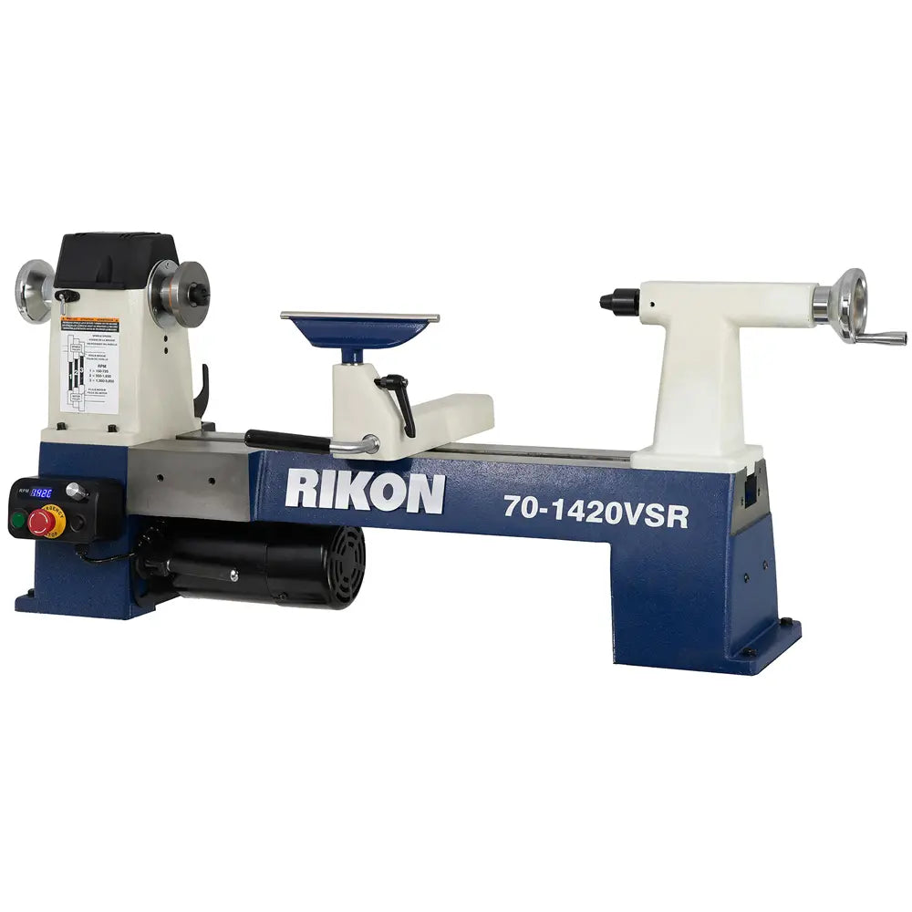 rensan Rikon Model 70-1420VSR: 14″ x 20″ Midi VSR Lathe – Buffalo