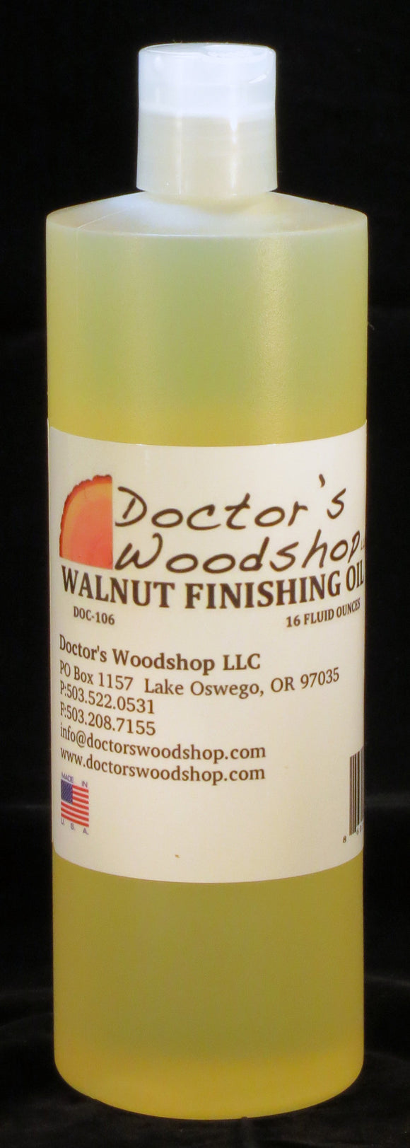 Doctor's Woodshop Walnut Finishing Oil Doc - 106