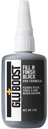 GluBoost Fill N' Finish Cyanoacrylate Adhesive - Blue, 2 Oz CA Glue, Made In USA
