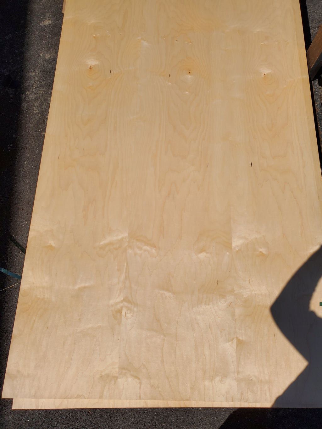 3/4" x 48-1/2" x 96-1/2" Pre Finished 2 Sides Veneer Cut Maple Plywood 5 Ply Core Plus 2 Veneer Plys
