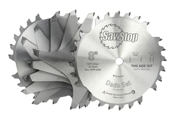 SawStop 8″ Premium Dado Saw Blade Set