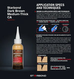 Starbond "Dark Brown" Medium-Thick Super Glue