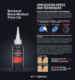 Starbond Black Medium-Thick Super Glue