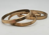 Urn & Vessel Low Profile Bronze Lightweight Threaded Rings