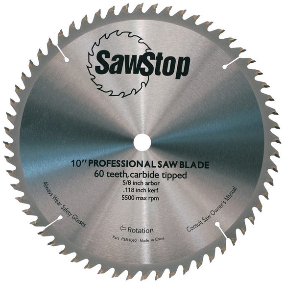 SawStop 60-Tooth Combination Table Saw Blade