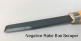 ROBUST NEGATIVE RAKE BOX SCRAPER – HANDLED