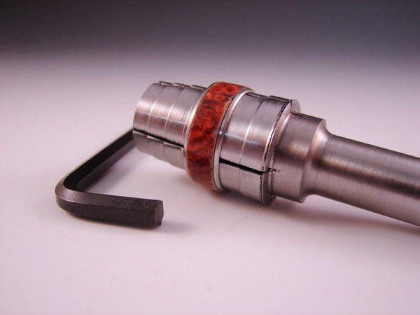 Expanding stainless steel ring mandrel for lathe and wood rings –