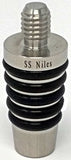 Stainless Steel Niles Bottle Stoppers - Cosmopolitan Whiskey Stopper SS-4000
